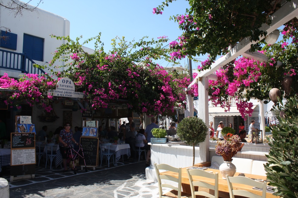 Opa Taverna where we stopped for a drink
