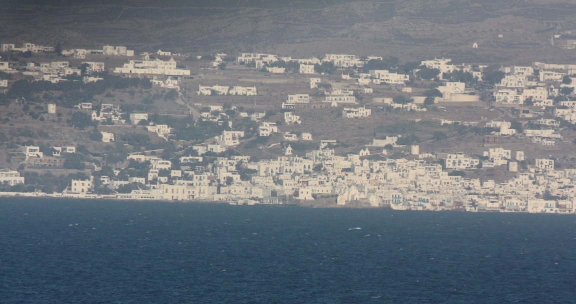 The town of Tinos on Tinos Island