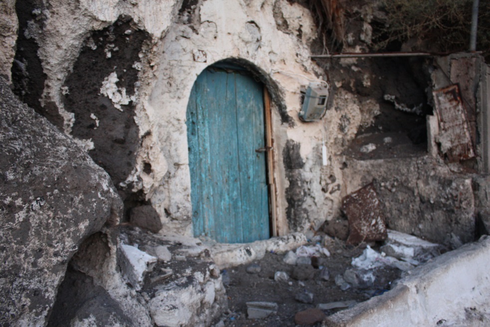 I wonder if somebody lives here inside the mountain