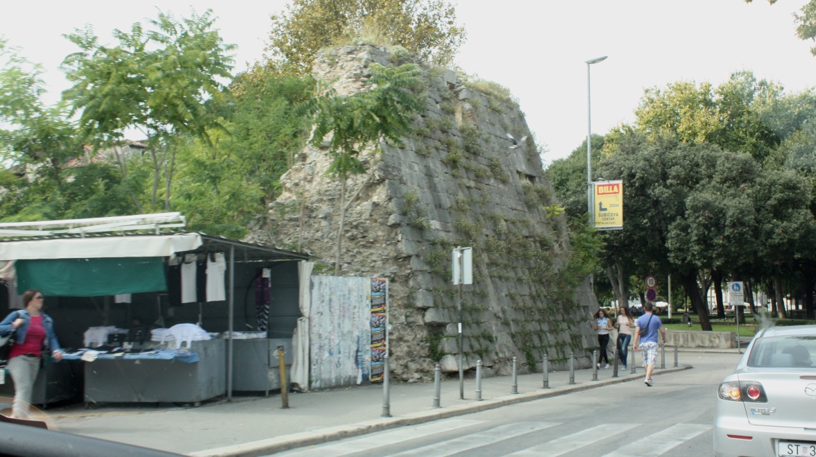 Some of the old protective walls
