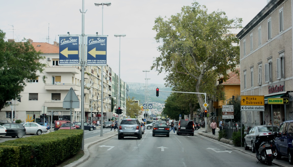 Typical downtown scene