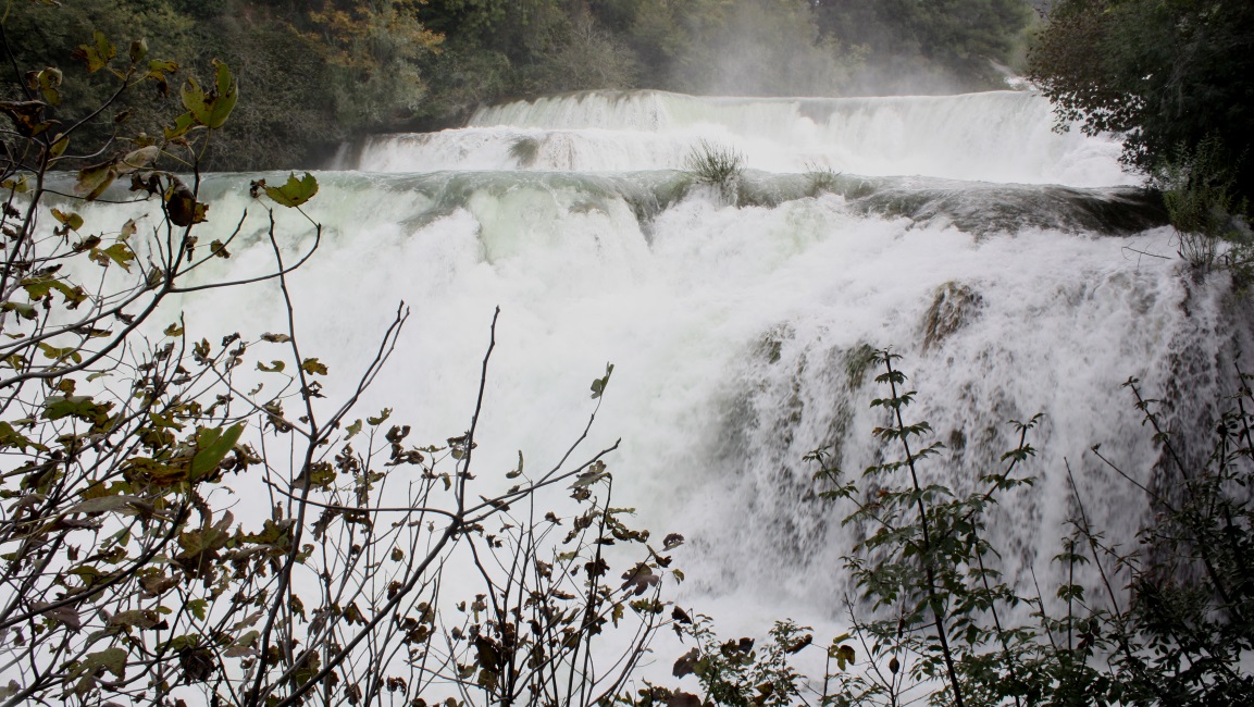 Lower view of the falls
