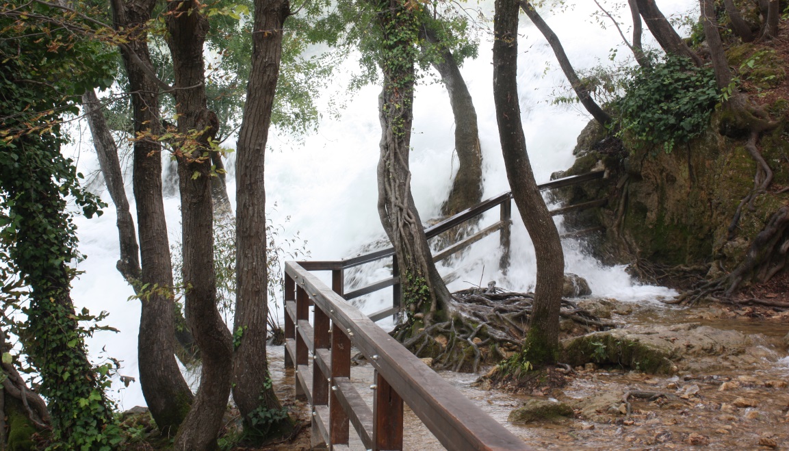 Huge amounts of water this year is flooding part of the trail