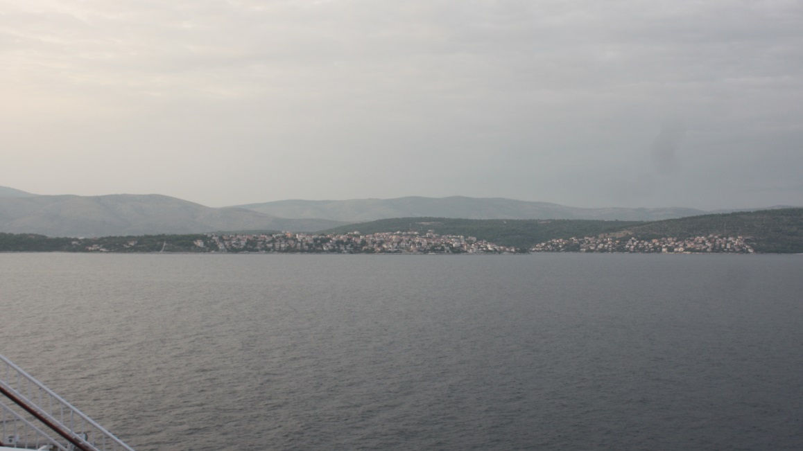 The town of Okrug Gornji on the southern side of the Island of Ciovo
