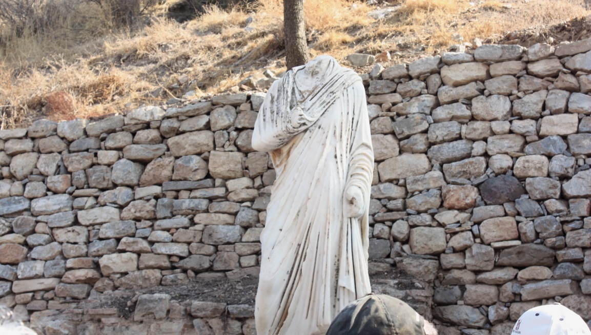 Ancient headless statue