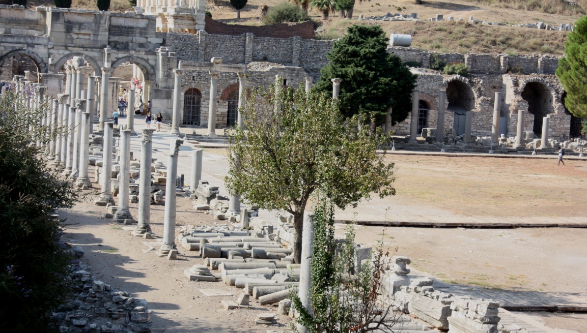 Look back at Marble Street