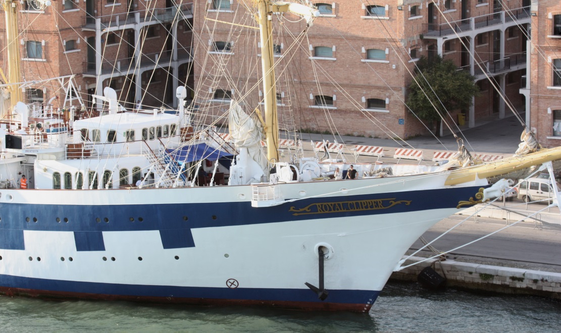 The 442 foot Royal Clipper