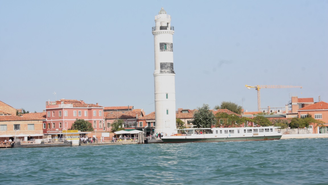 Lighthouse at the Murano Faro dock