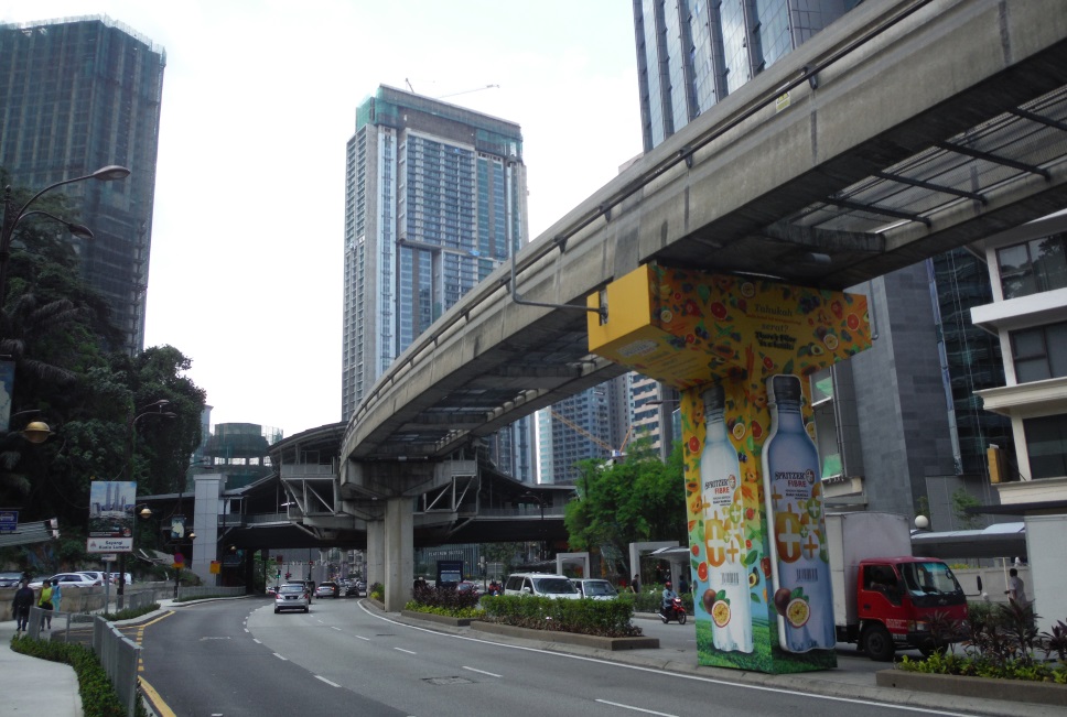 Bukit Nanas monorail station over Jalan Sultan Ismail