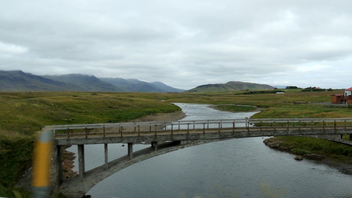 Small bridge crossing the Lax river