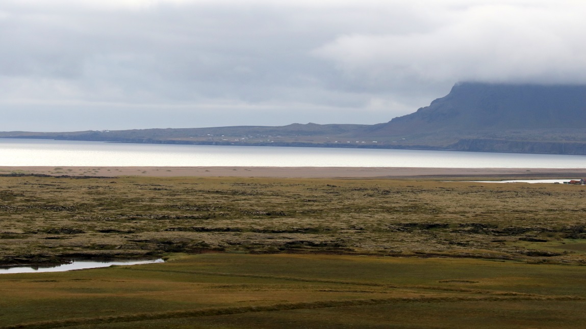 Looking across the bay to Arnarstapi