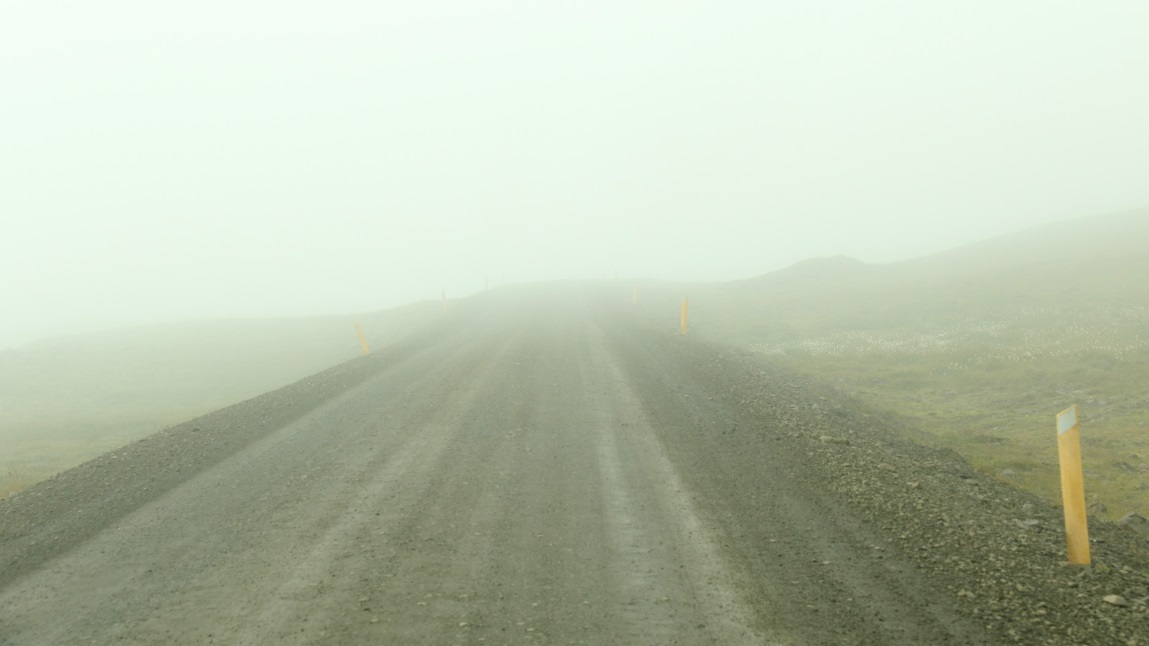 The road climbs rapidly