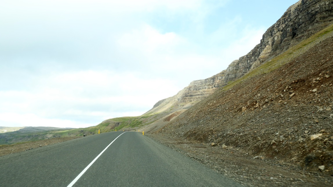 Impressive rock cliff