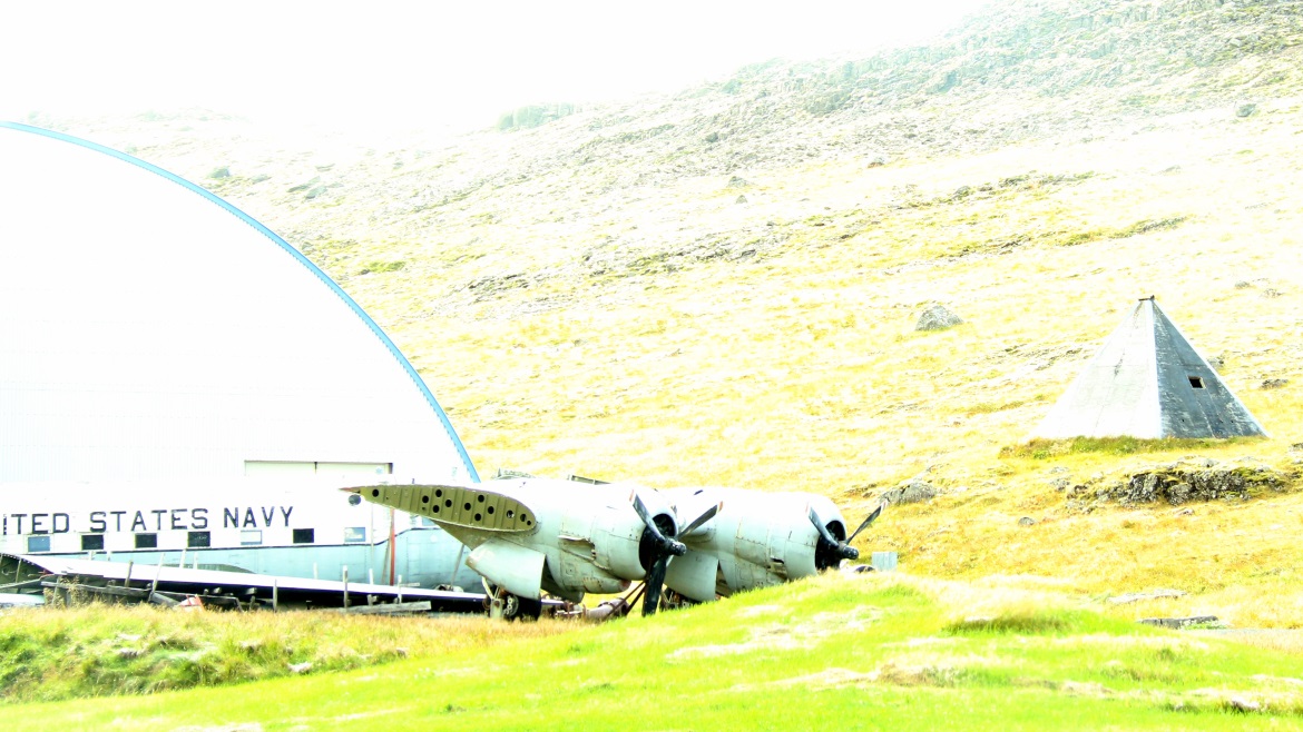 Outside museum displays