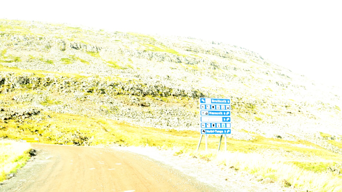 Closer view of the sign