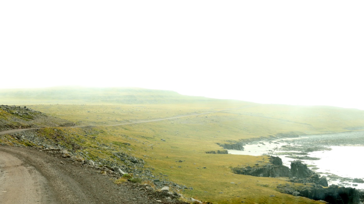 It was cloudy and foggy