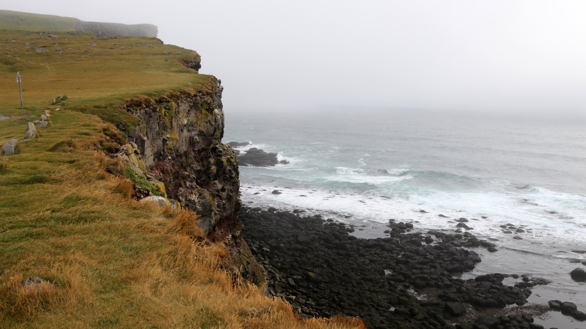Cliffs run for 14 miles