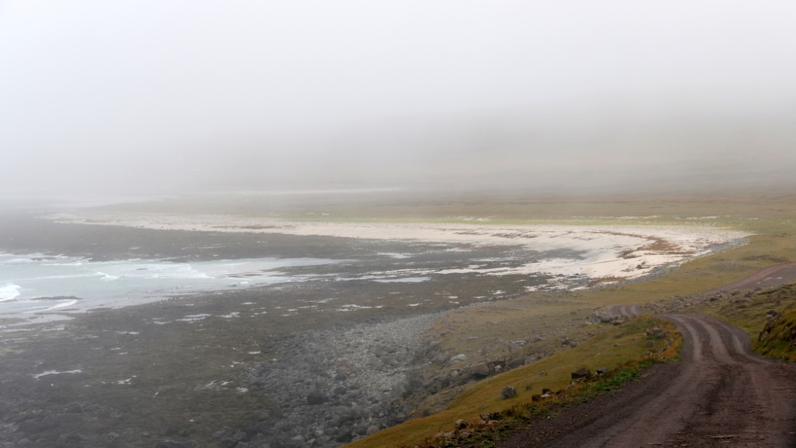 Closer view of the beach
