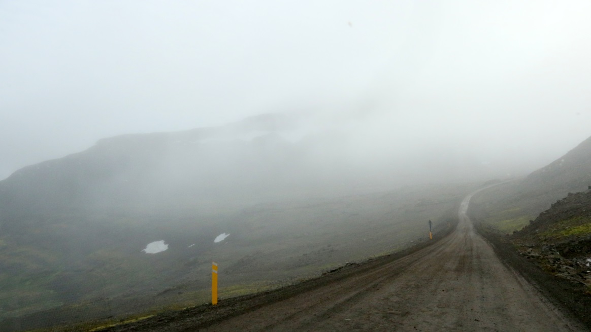 The road goes way up