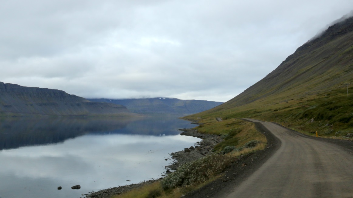 Cloudy but calm day