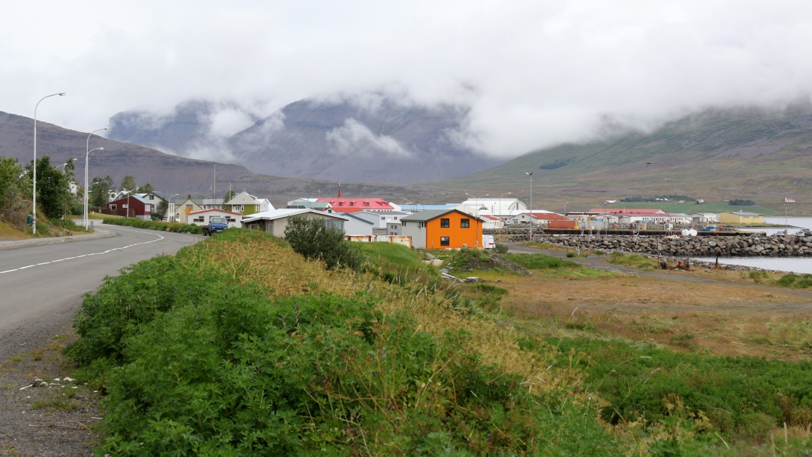 View of the town and harbor