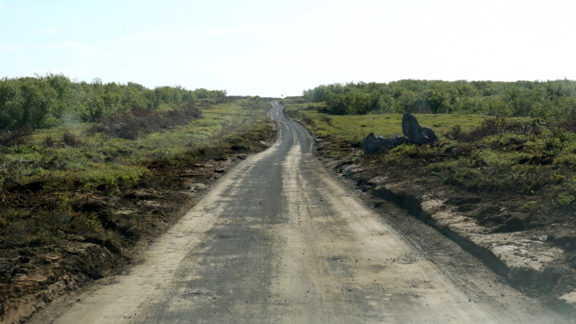 Dirt three digit road