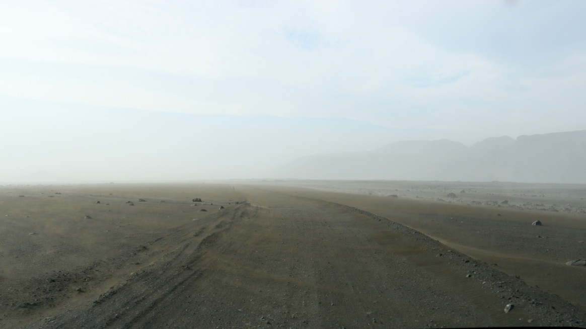 Road is becoming obscured