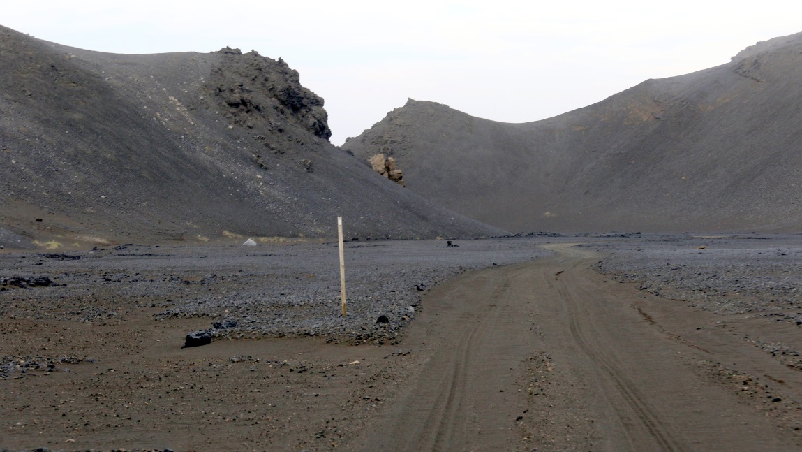 Snaking between the hills