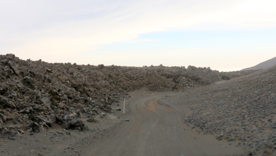 Edge of the lava flow