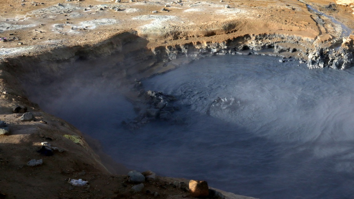 Mud boiling