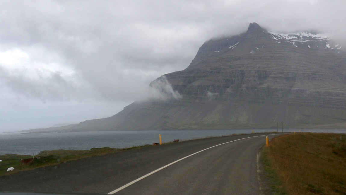 Looking across a small bay