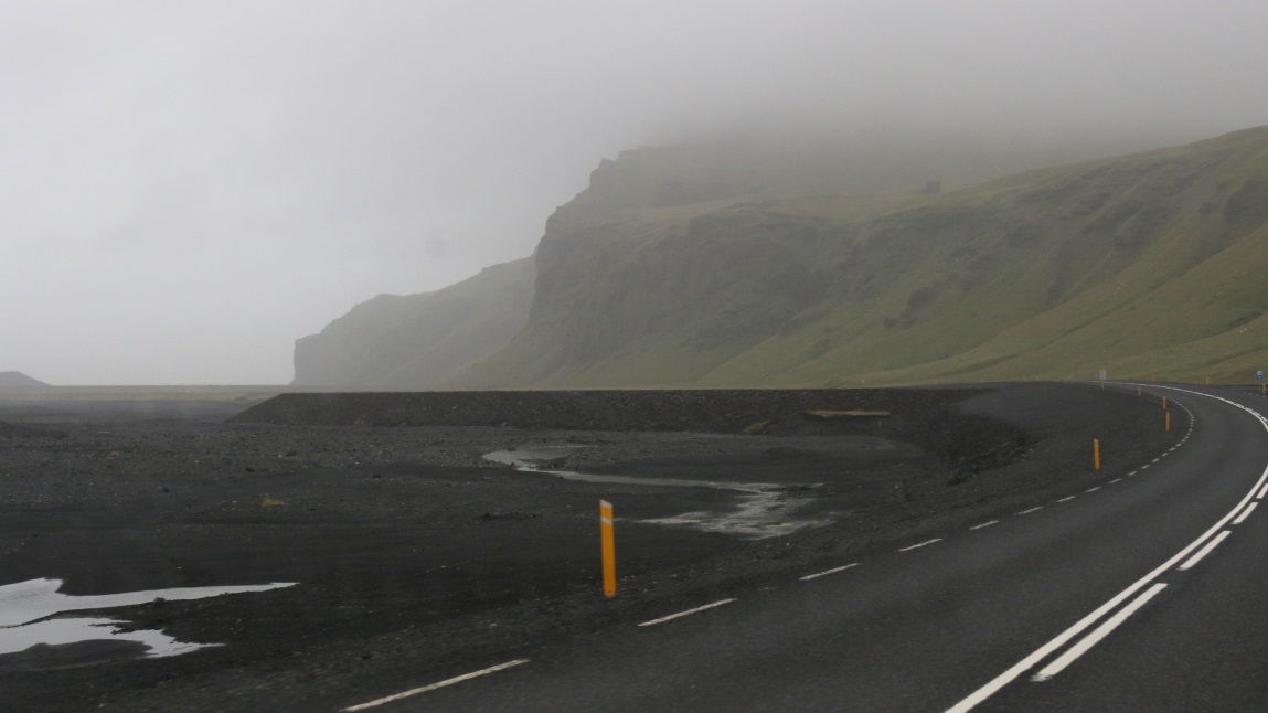 Mountains on one side