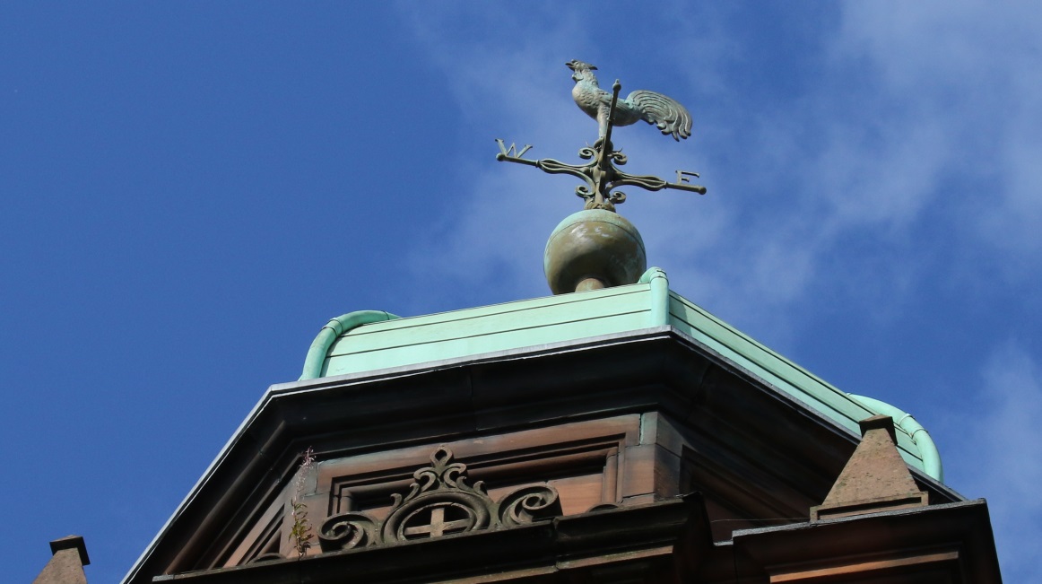 Weather vane on top of the Connal Building