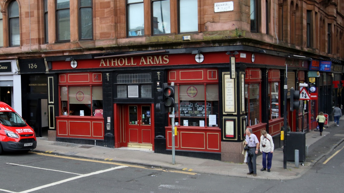 Closer view of the Atholl Arms