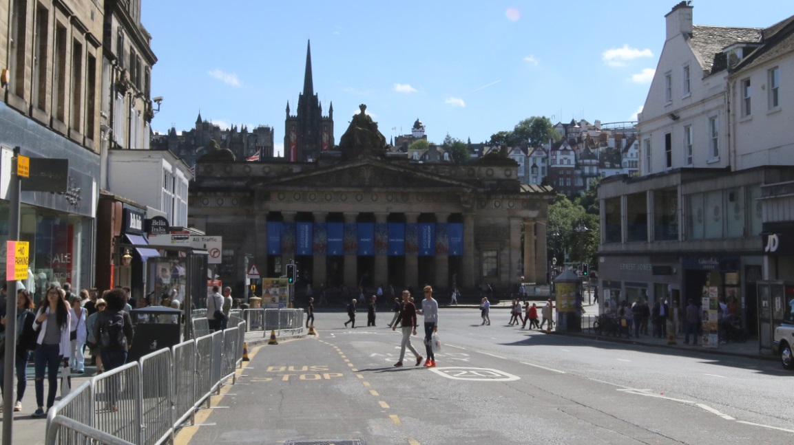 Walking down Hanover Street