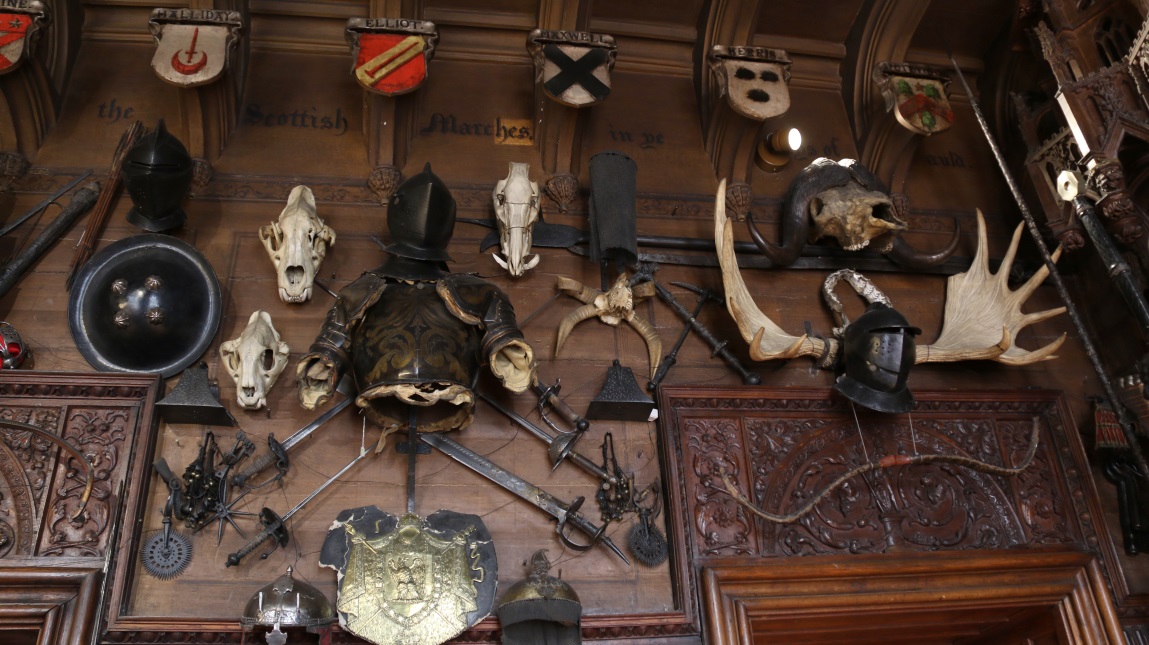 Antique collection inside Abbotsford