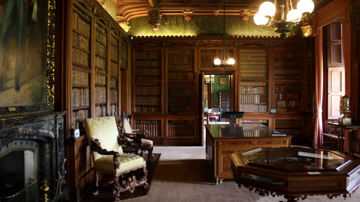 Wide view of the Library