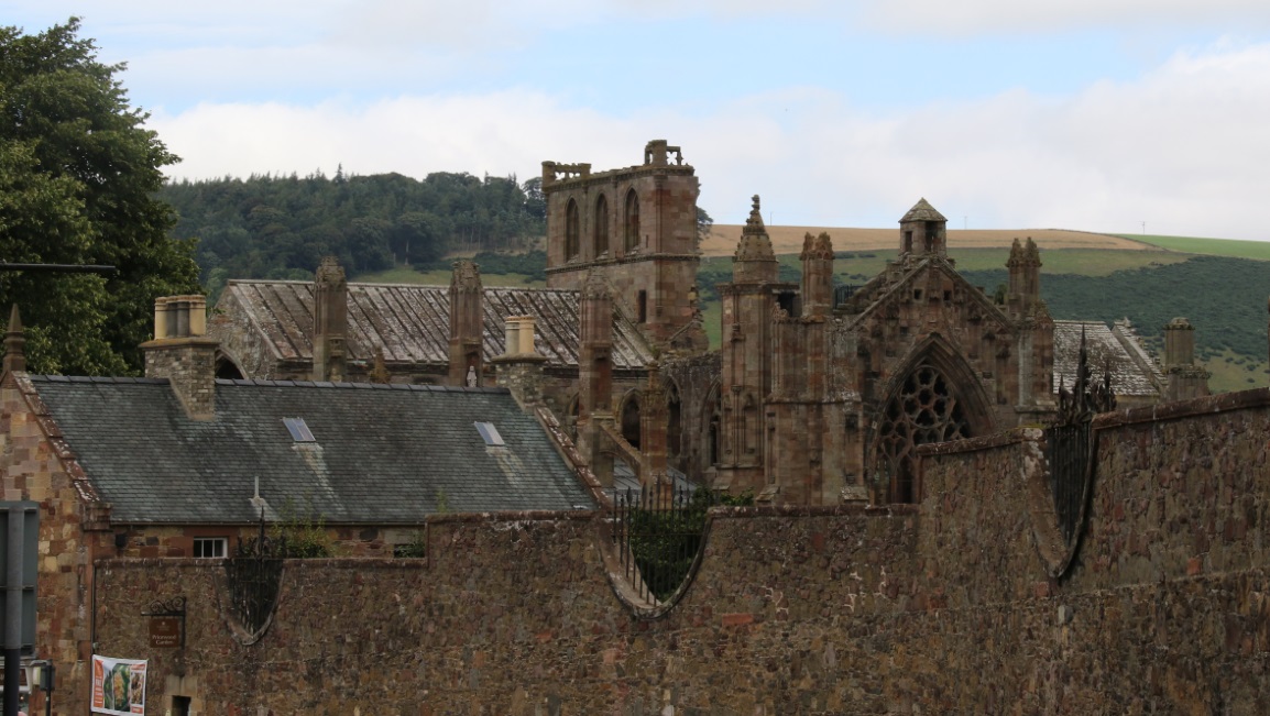 Looking toward the abbey