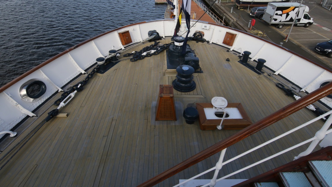 Looking toward the stern