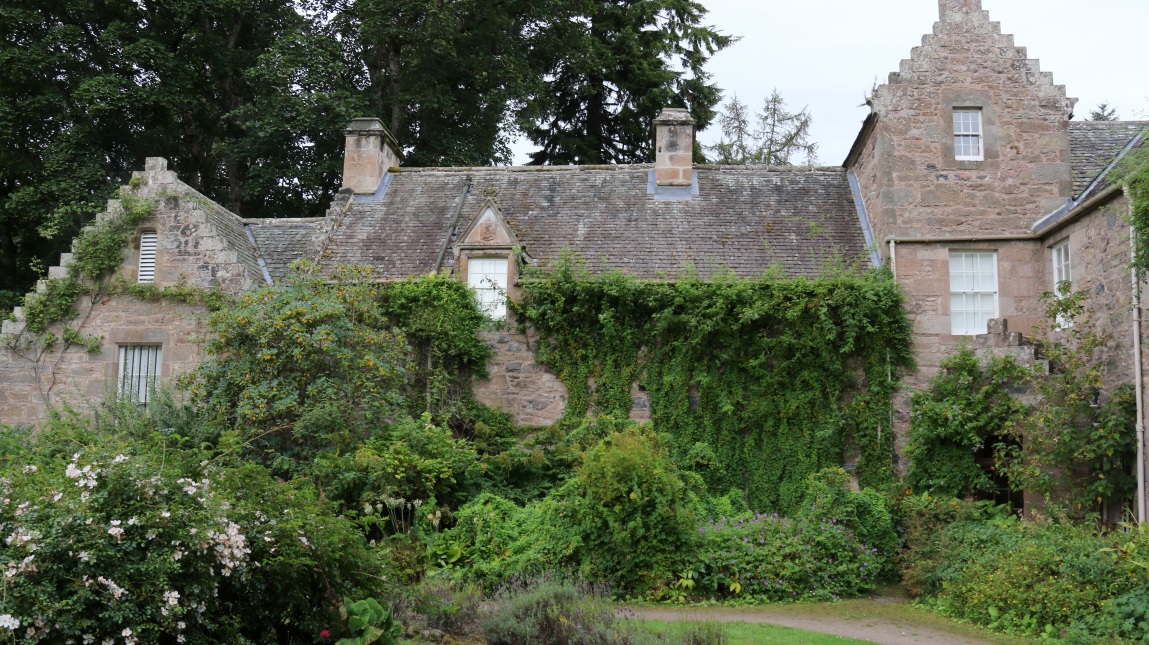 Side view of the castle
