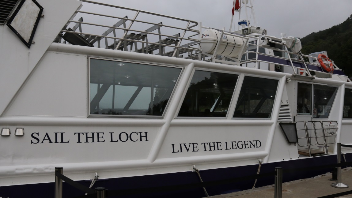 Look back at our boat