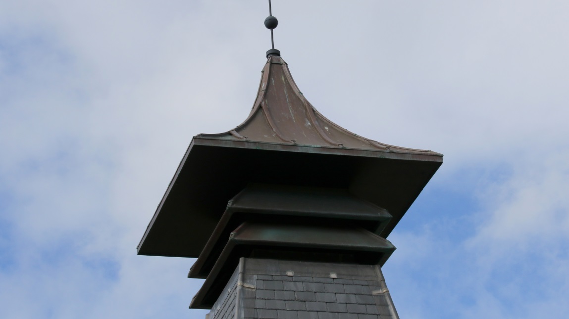 Square brewery chimney