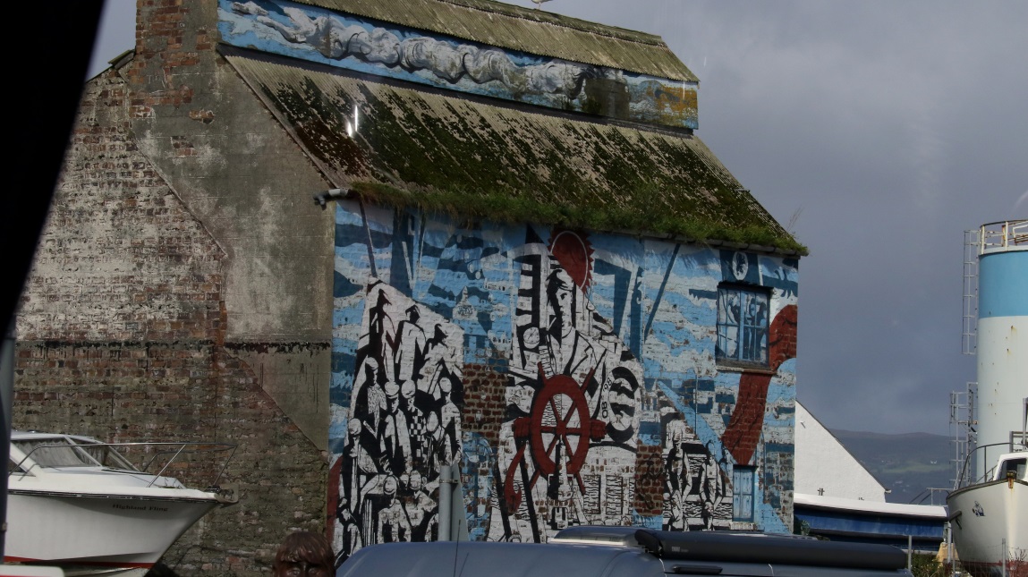 Mural at the Mallaig Ferry Terminal