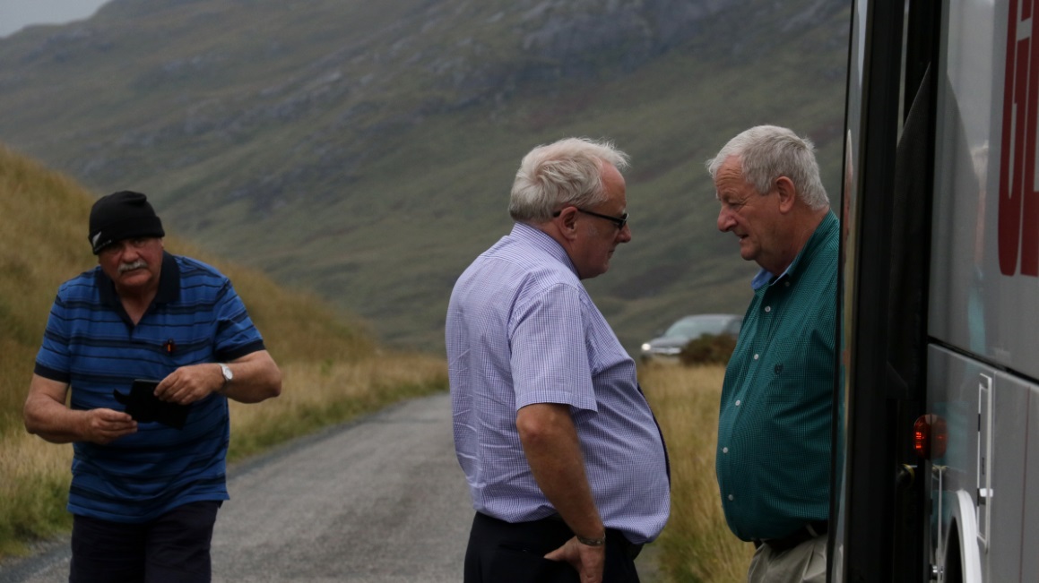 Driver Alistar and guide Clyve