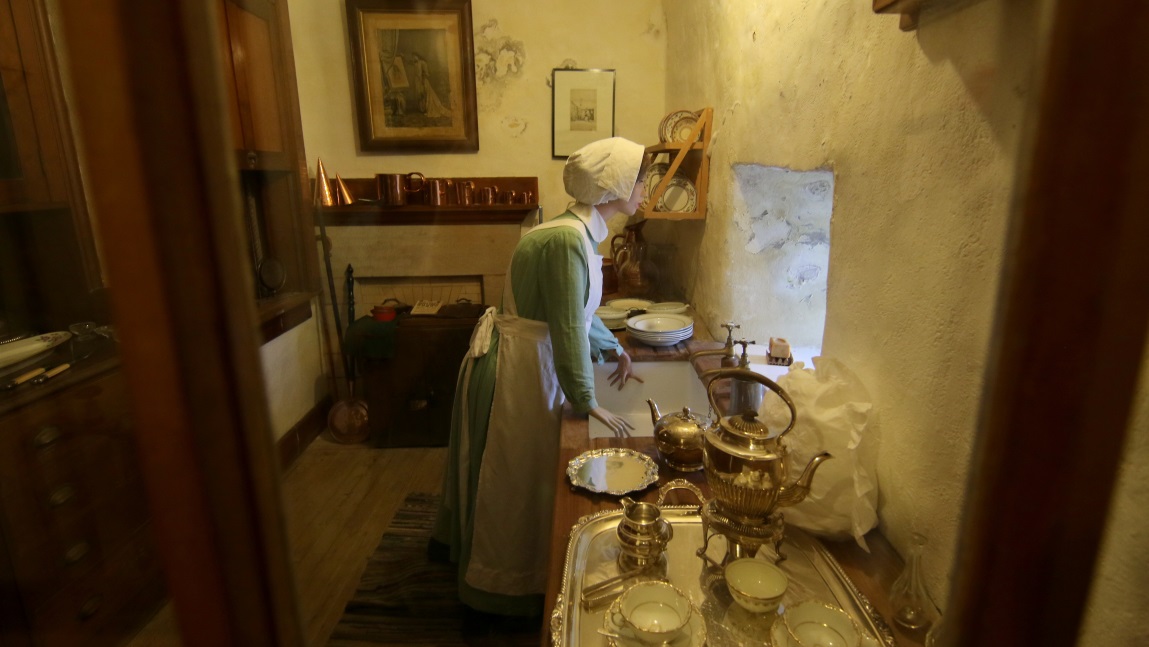 Dressed as she would have been