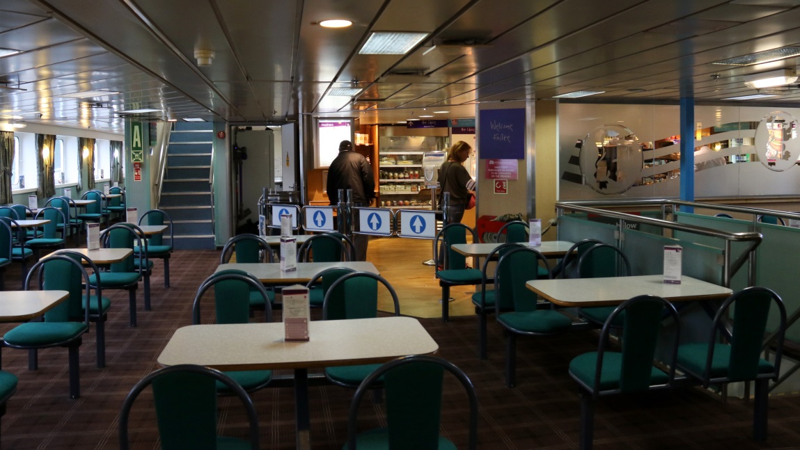 Cafeteria on the ferry