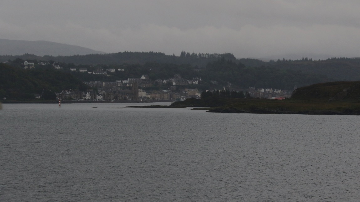 Heading in toward Oban