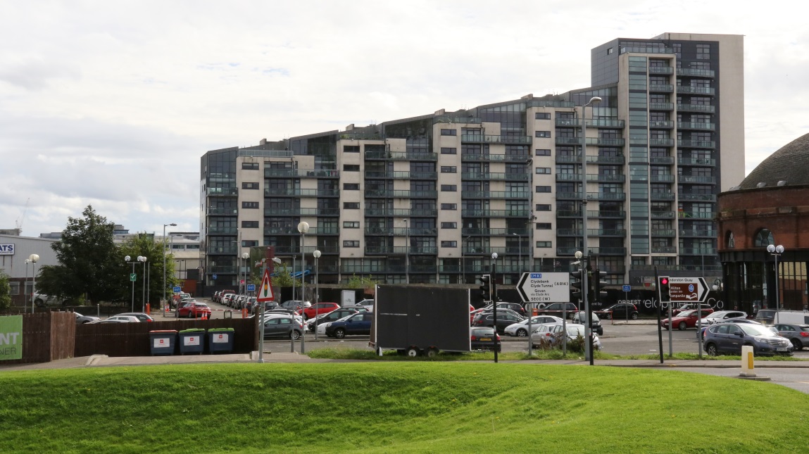 Modern apartment complex