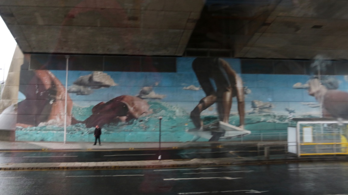 Artwork under the Kingston bridge
