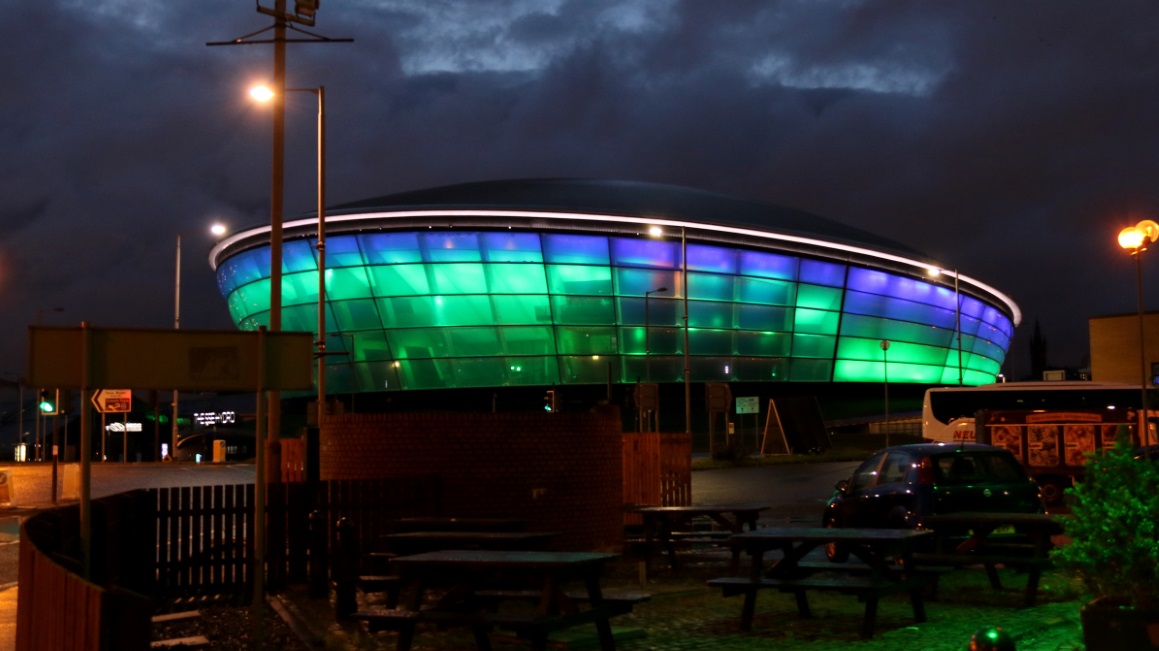 SSE Hydro is nicely lit